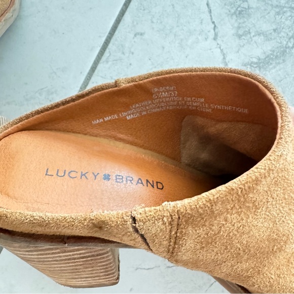 Lucky Brand - Suede Mule Heels - Picture 3 of 3